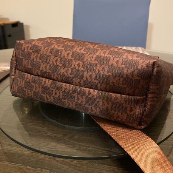 Karl Lagerfeld Brown KL Monogram Tote - Picture 4 of 5